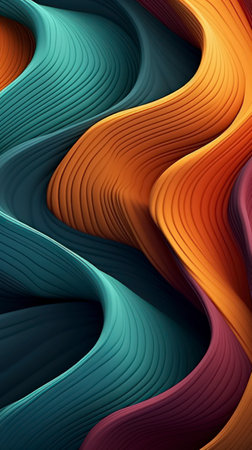 Fluid and Organic Abstract Design Inspired by Nature AI Generatedの素材