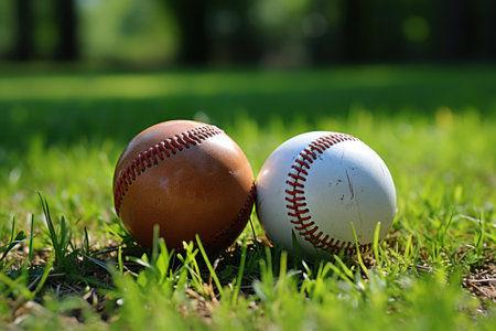 Baseball Game Action Shot AI Generatedの素材