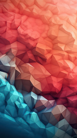 Crafting an Abstract Composition with Irregular Polygons and a Carefully Curated Color Palette Generative AIの素材