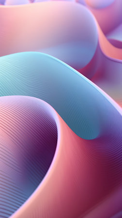 Abstract Design with Soft Pastel Shades of Pink Lavender and Mint Green AI Generatedの素材