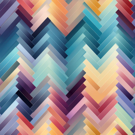 Top Selling Herringbone Pattern in Cool Colors AI Generatedの素材