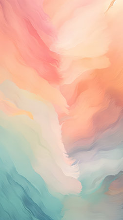 Ethereal Brushstrokes Pastel Abstract Background AI Generatedの素材