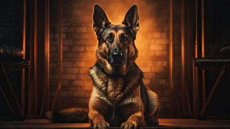 German Shepherd Dog - Amazingly Detailed AI Generatedの素材