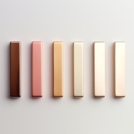 Variety of Solid Bars in Different Heights AI Generatedの素材