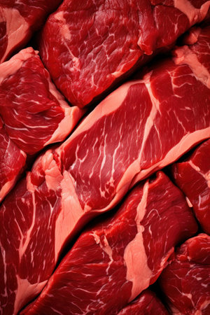 Close-Up of Beef AI Generatedの素材