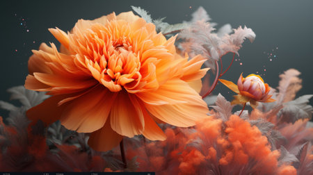 Morning Bright Marigolds AI Generatedの素材