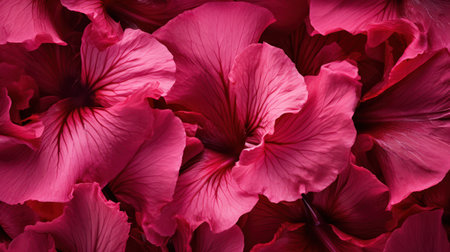 Extreme Closeup of Hibiscus Petals AI Generatedの素材
