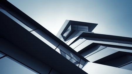 Minimalistic Architectural Form AI Generatedの素材