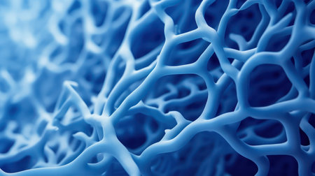 Minimalistic Blue Coral Closeup AI Generatedの素材