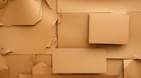Close-up of Minimalistic Cardboard Texture AI Generatedの素材