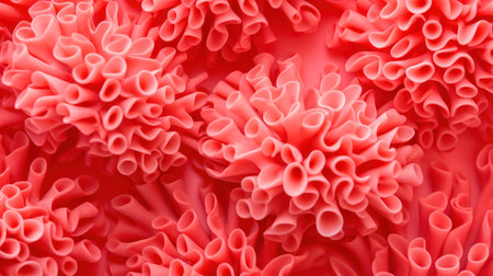 Vibrant Coral Background Pattern with Copy Space AI Generatedの素材