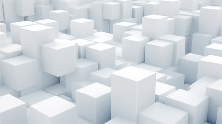 Minimalistic Cubes Background AI Generatedの素材