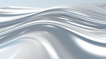 Abstract wavy background. 3d rendering, 3d illustration. Generative AIの素材
