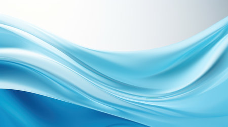 Abstract blue background with smooth lines. illustration. Eps 10. Generative AIの素材