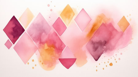 Abstract watercolor background. Hand-drawn illustration for your design. Generative AIの素材