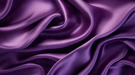Luxury purple satin fabric texture. Abstract background. 3d render illustration Generative AIの素材