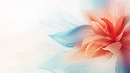Abstract background with flowers. Elegant background for business presentations or web template. Generative AIの素材