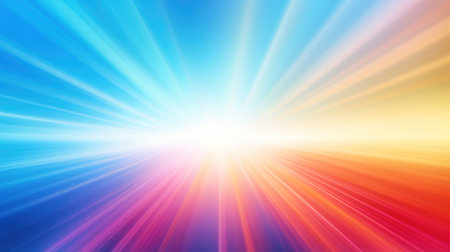 abstract background with rays of light and blurred rays of light. Generative AIの素材