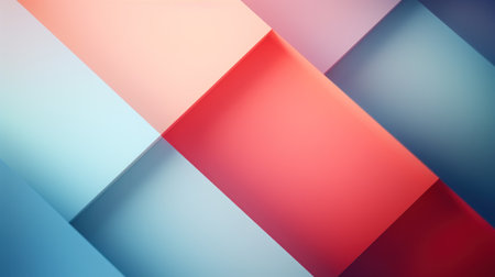 Abstract geometric background. illustration for your design. Red, blue and pink colors. Generative AIの素材