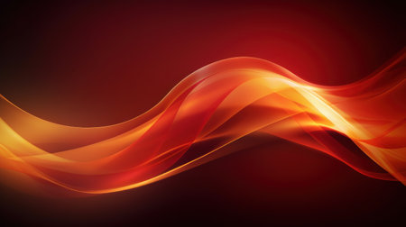 Abstract red background with waves. illustration. Eps 10 file. Generative AIの素材