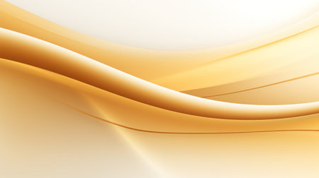 abstract golden background with smooth wavy lines. illustration. Generative AIの素材