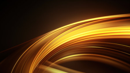 Abstract golden background with smooth lines. illustration. Eps 10. Generative AIの素材