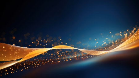 Abstract background with glowing lines and particles. illustration. Eps 10 Generative AIの素材