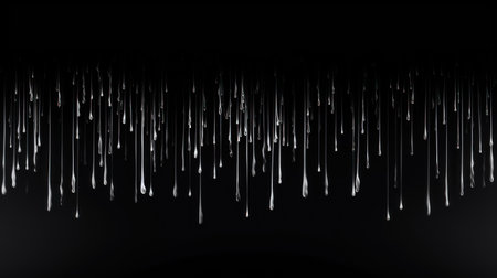 Abstract Background with Melting Icicles and Falling Snow AI Generatedの素材