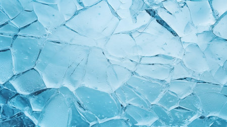Broken ice texture. Abstract background for design. Blue color. Generative AIの素材