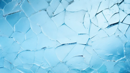 Cracked ice texture. Abstract background for design with copy space. Generative AIの素材