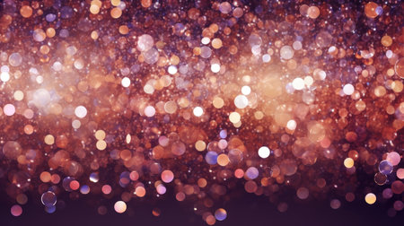 Festive Christmas background. Elegant abstract background with bokeh defocused lights and stars Generative AIの素材