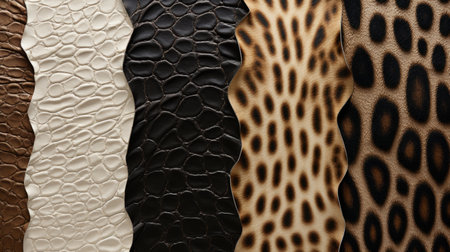 Leopard skin texture. Animal skin background. 3d render illustration Generative AIの素材