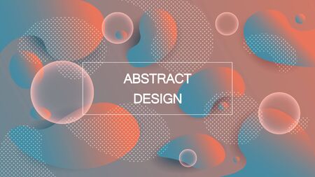 Modern brochure covers futuristic design. Abstract Diffuse colored spots background. Vector template minimalist poster, pop art flyer, hipster style, typography wallpaper Art, print, web banner.のイラスト素材