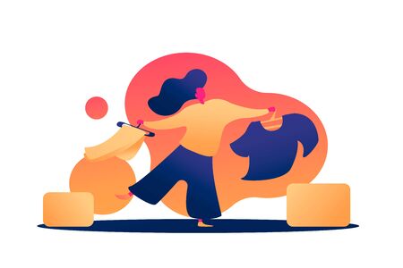 Donation clothes concept vector illustration for banners and templates.の写真素材