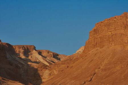 Canyon in the Judean Desert (Midbar Yehuda) on the dead sea, Israel