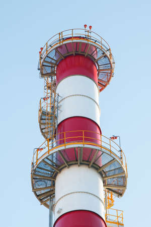 A small Chemical Plant with all the pipes and multi colors which could be a hazard to public health