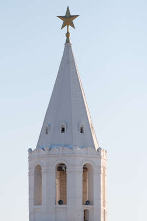 Spasskaya tower. Tower above the entrance to Kazan Kremlin. Russiaの写真素材
