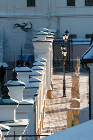 Spasskaya tower. Tower above the entrance to Kazan Kremlin. Russiaの写真素材