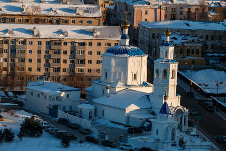 Views of the city of Kazan from a height. Republic of Tatarstan Russian Federationの写真素材