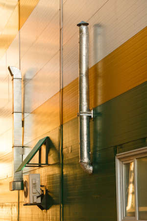 Fragment of the technological installation in the factory.の写真素材