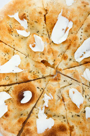 pizza texture close up top view