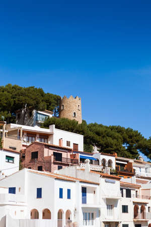 Landscape of this small Costa Brava village called "Sa Tuna" in Begur.の写真素材