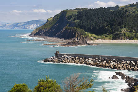 Aerial view of the great Basque Coast.