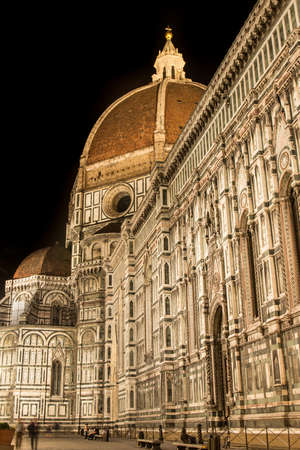 View of Firenze Duomo at night.の写真素材