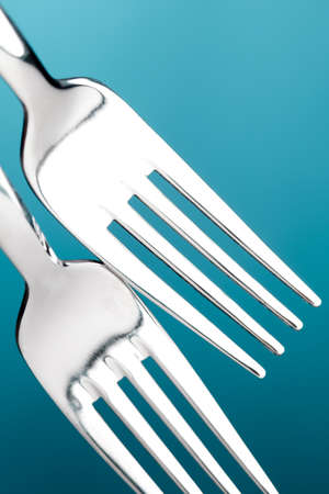 Two elegant and great forks.の写真素材