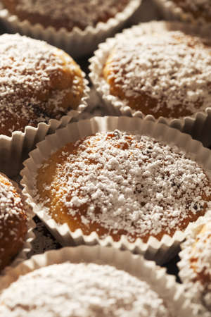 Homemade sugar muffins fresh from the ovenの写真素材