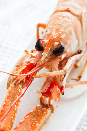 Fresh cooked crayfish ready to eat.
