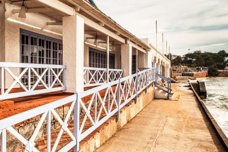 Picturesque balcony in Sagaro beach, Costa Brava.の写真素材