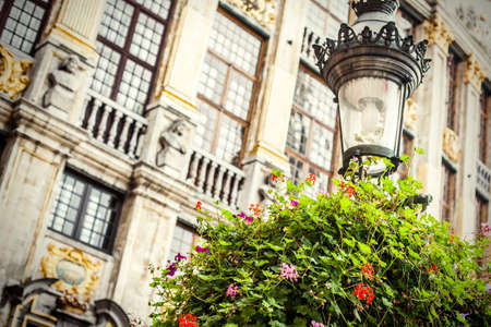 Detail of a main square in Brussels.の写真素材