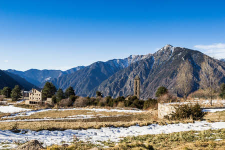 High mountain road in a sunny day.